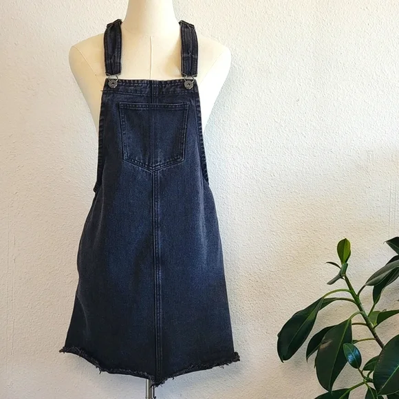 white christmas dresses Traveling Pinafore Dress Cotton Natural Canvas {Made to order} M/L main image 0